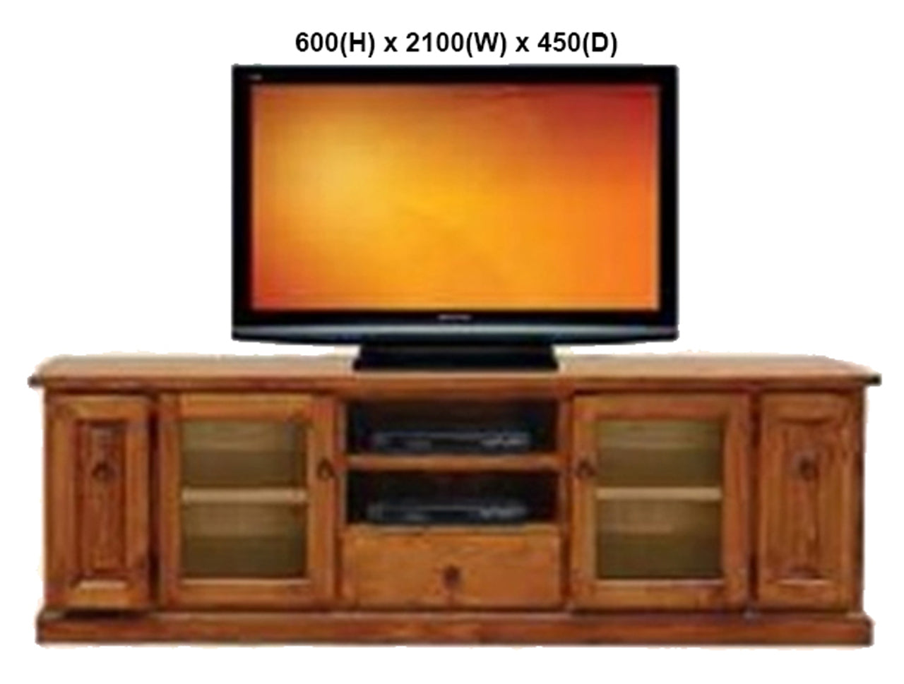 ACE (AUSSIE MADE) TV UNIT WITH TWIN PULL-OUTS COLLECTION - ASSORTED STAINED COLOURS - STARTING FROM $1299