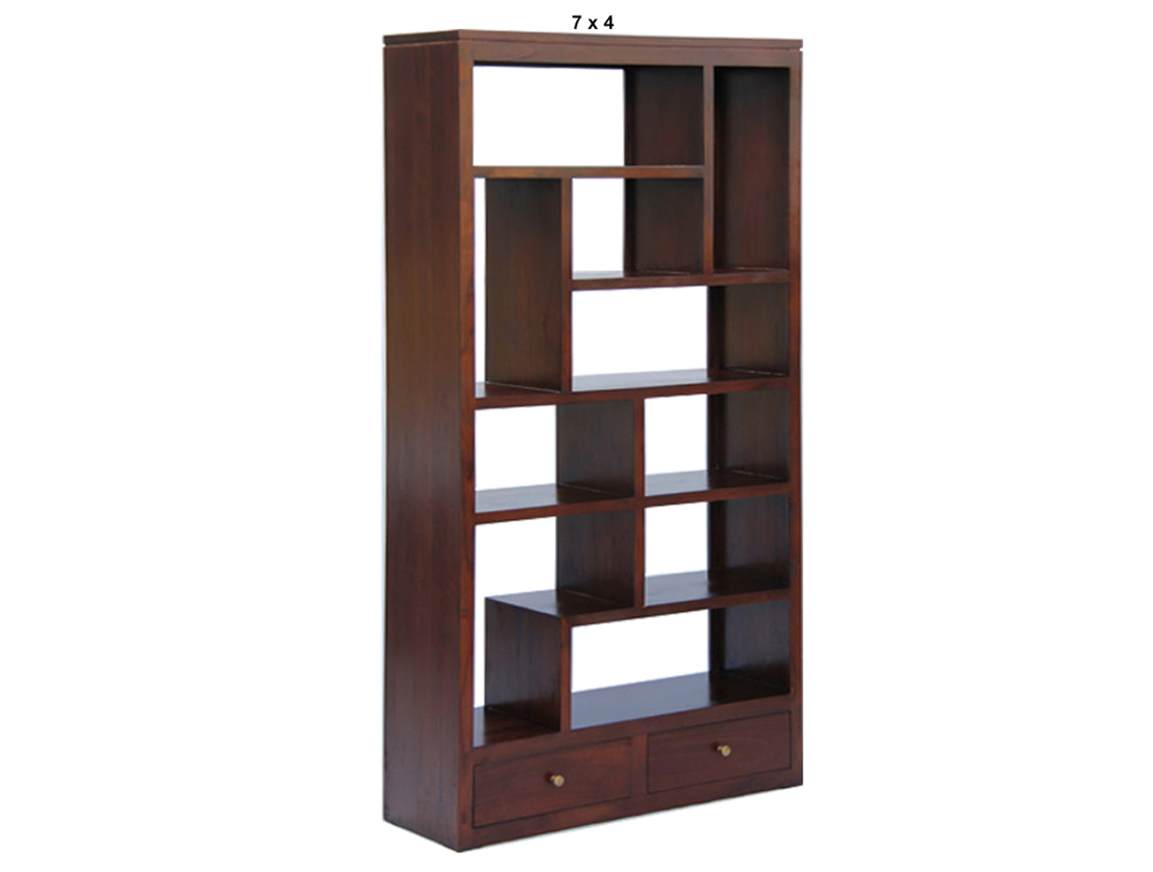 AMSTERDAM (AUSSIE MADE) 10 CUB SHELF WITH 2 DRAWERS ROOM DIVIDER COLLECTION - ASSORTED STAINED COLOURS - STARTING FROM $1199