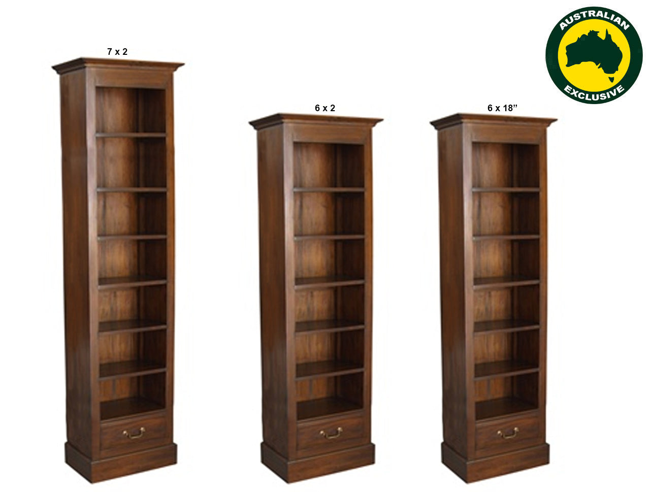 ANNA (AUSSIE MADE) 1 DRAWER DVD/CD CASE COLLECTION - ASSORTED STAINED COLOURS - STARTING FROM $649