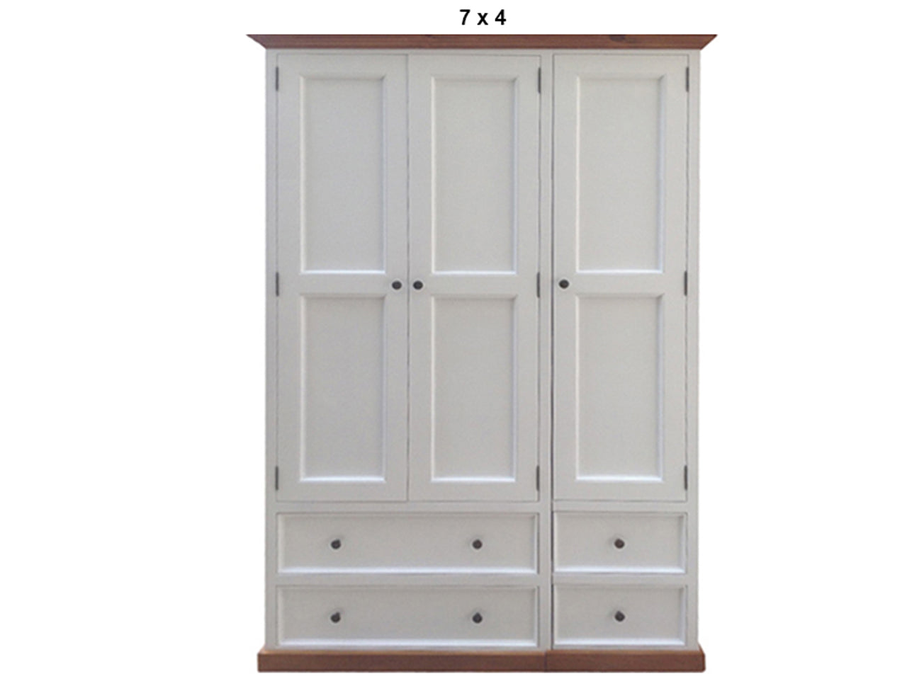ANZAC (AUSSIE MADE) 3 SECTION MIRROR WARDROBE COLLECTION - ASSORTED PAINTED / STAINED COLOURS - STARTING FROM $1799