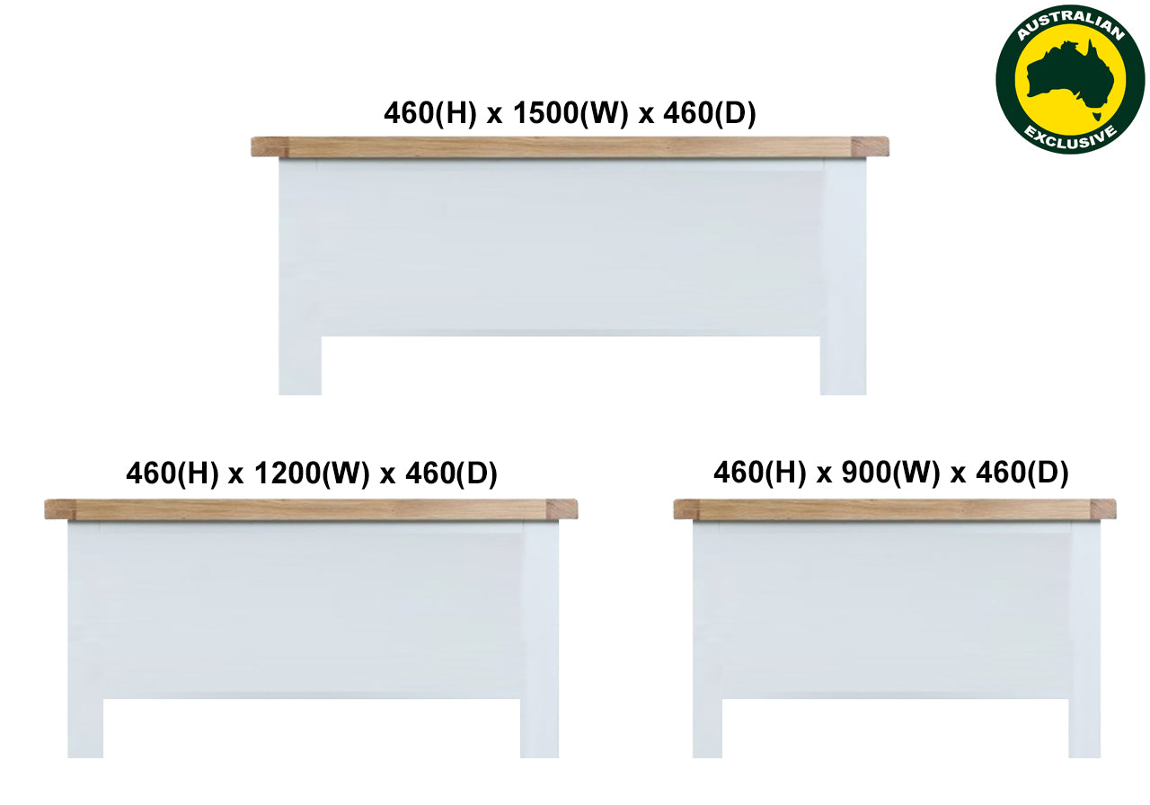 ARBETTA (AUSSIE MADE) BENCH COLLECTION - TASSIE OAK COMBINATION - ASSORTED STAINED COLOURS - STARTING FROM $749