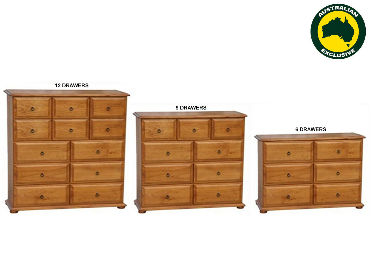 AVONDALE (AUSSIE MADE) LOWBOY COLLECTION - ASSORTED STAINED COLOURS - STARTING FROM $1099