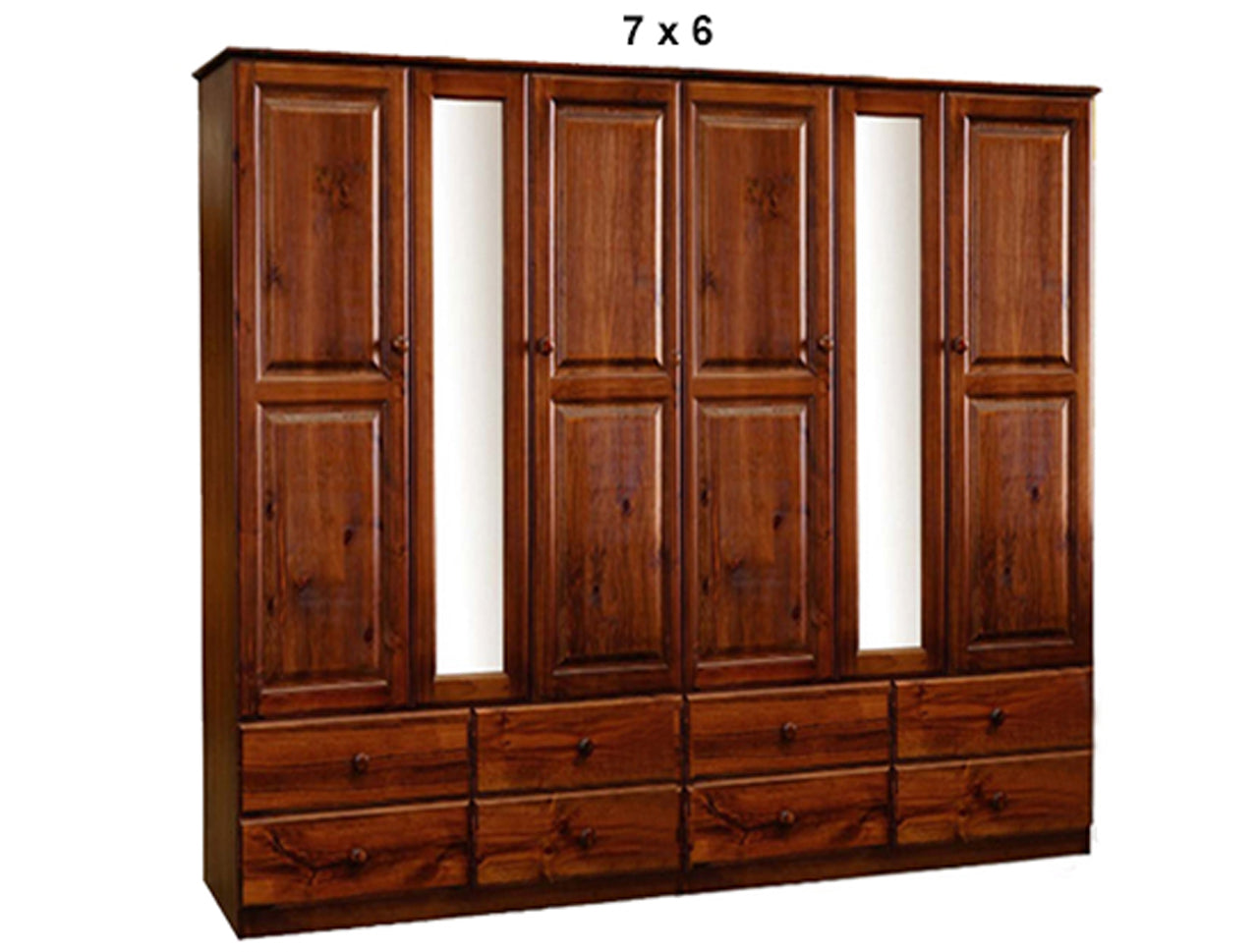 BENEDICT (AUSSIE MADE) MIRRORED WARDROBE COLLECTION - ASSORTED STAINED COLOURS - STARTING FROM $2999