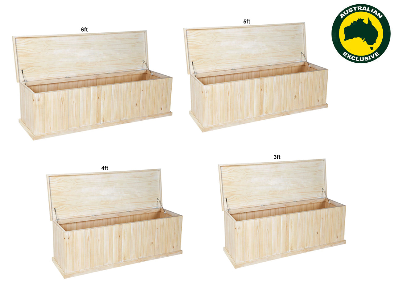 URBAN (AUSSIE MADE) STORAGE BOX LINED SIDES / SMOOTH TOP COLLECTION - RAW - STARTING FROM $349