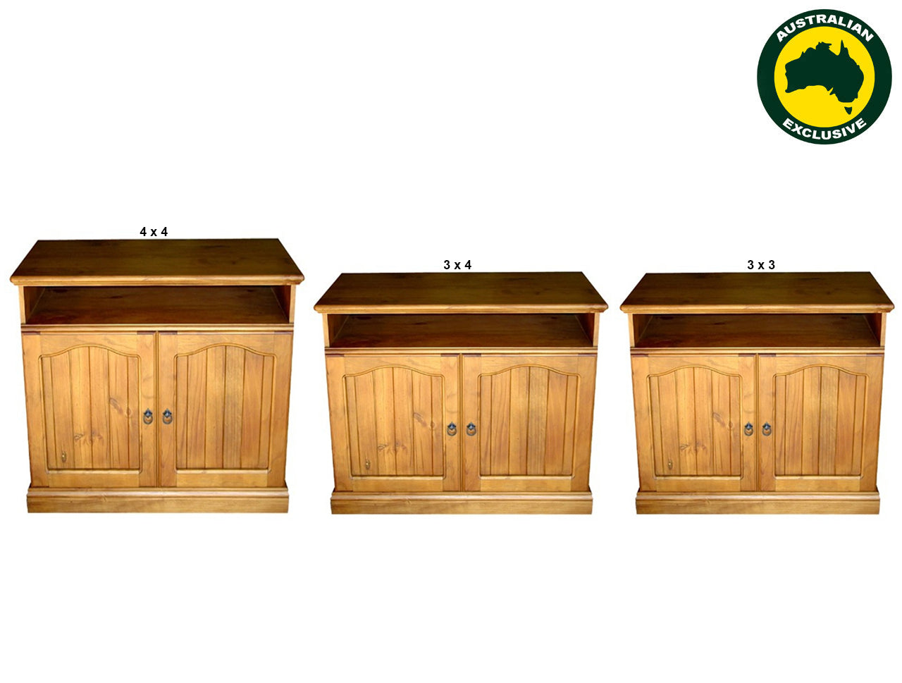 VANDA (AUSSIE MADE) 2 DOOR TV ENTERTAINMENT UNIT COLLECTION - ASSORTED STAINED COLOURS - STARTING FROM $599