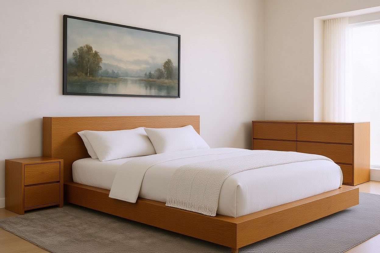 AVALON (AUSSIE MADE) SOLID TIMBER BEDROOM COLLECTION - ASSORTED STAINED COLOURS