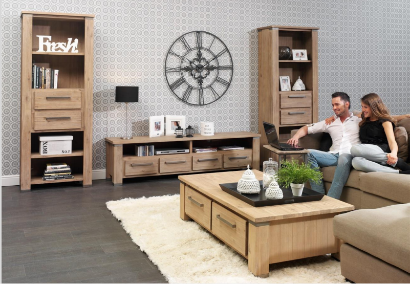 INTRO 2 DOORS, 3 DRAWERS SIDEBOARD-  850(H) X 2000(W) - CARAMEL