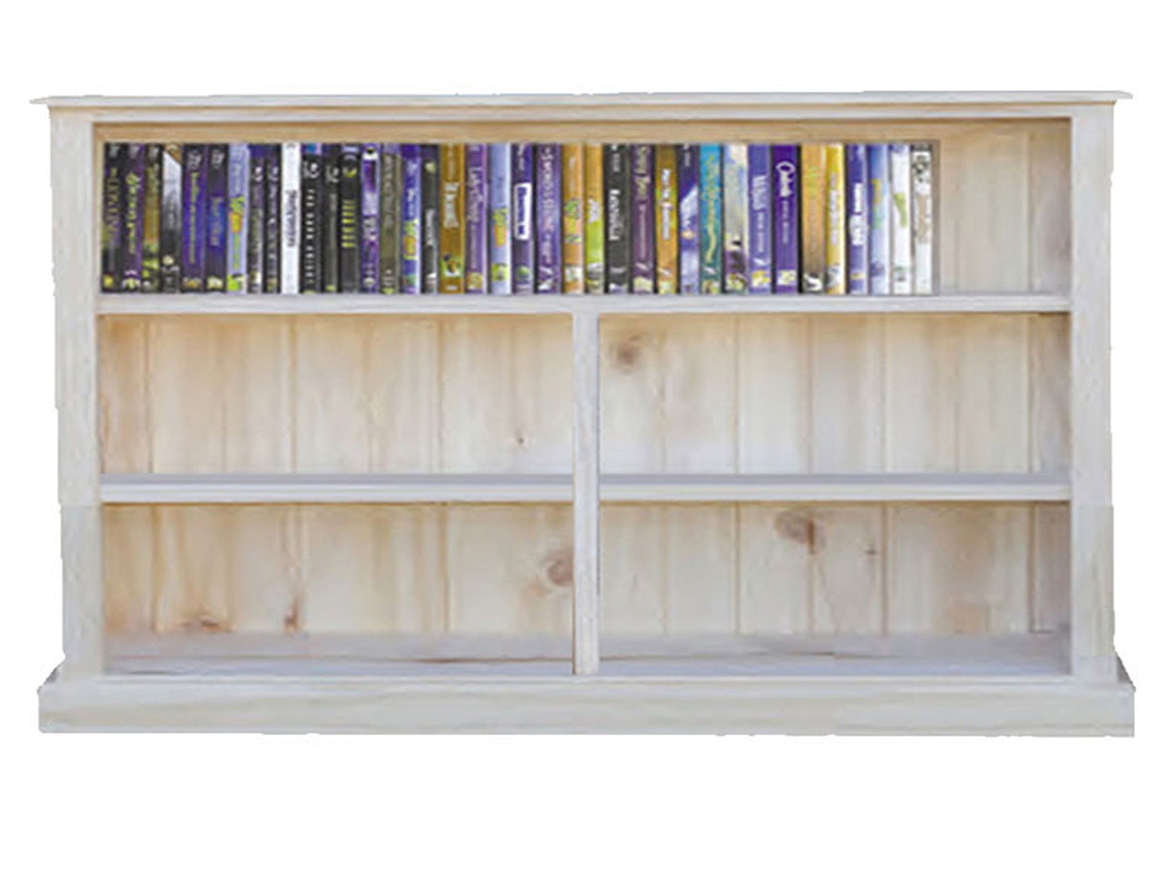 VALUE (AUSSIE MADE) LOWLINE SKINNY BOOKCASE COLLECTION - RAW - STARTING FROM $299