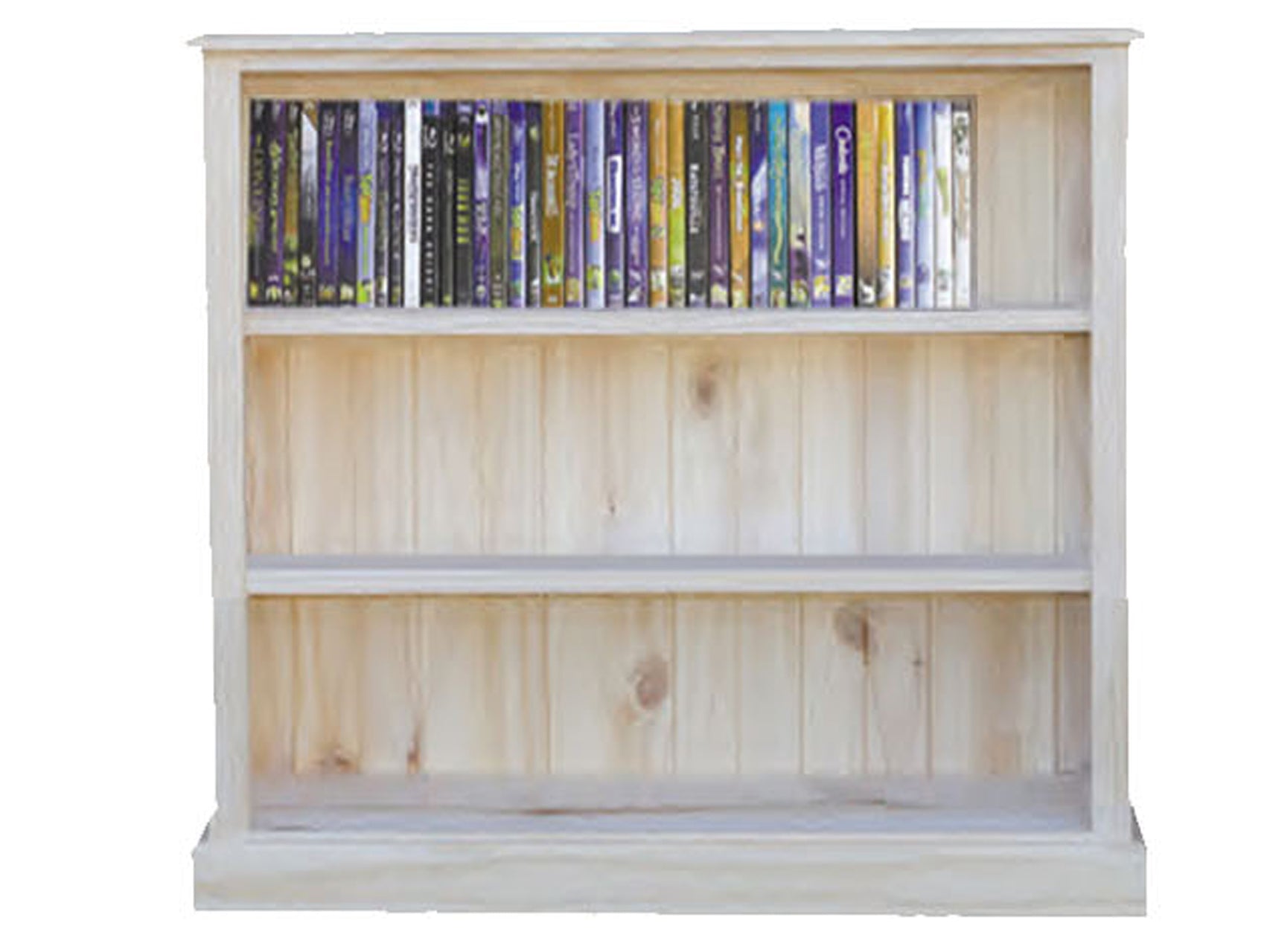 VALUE (AUSSIE MADE) LOWLINE SKINNY BOOKCASE COLLECTION - RAW - STARTING FROM $299