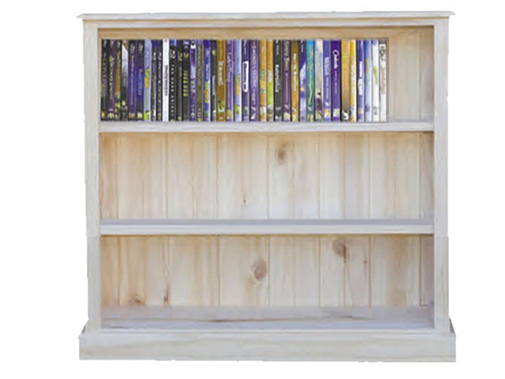 VALUE (AUSSIE MADE) LOWLINE SKINNY BOOKCASE COLLECTION - RAW - STARTING FROM $299