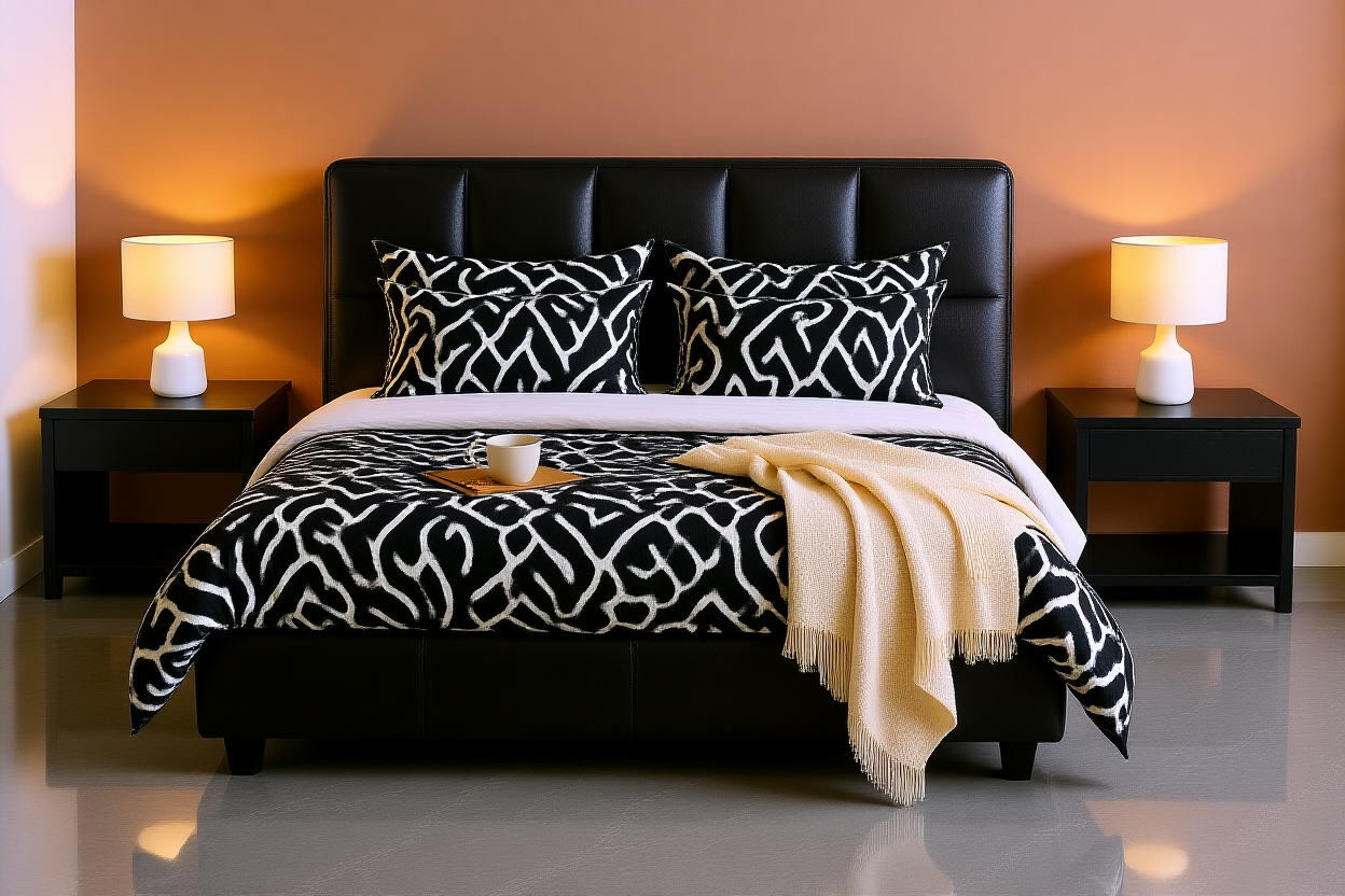 ACCLAIM (AUSSIE MADE) CURVED UPHOLSTERED BEDROOM COLLECTION – ASSORTED FABRICS & COLOURS - STARTING FROM $999