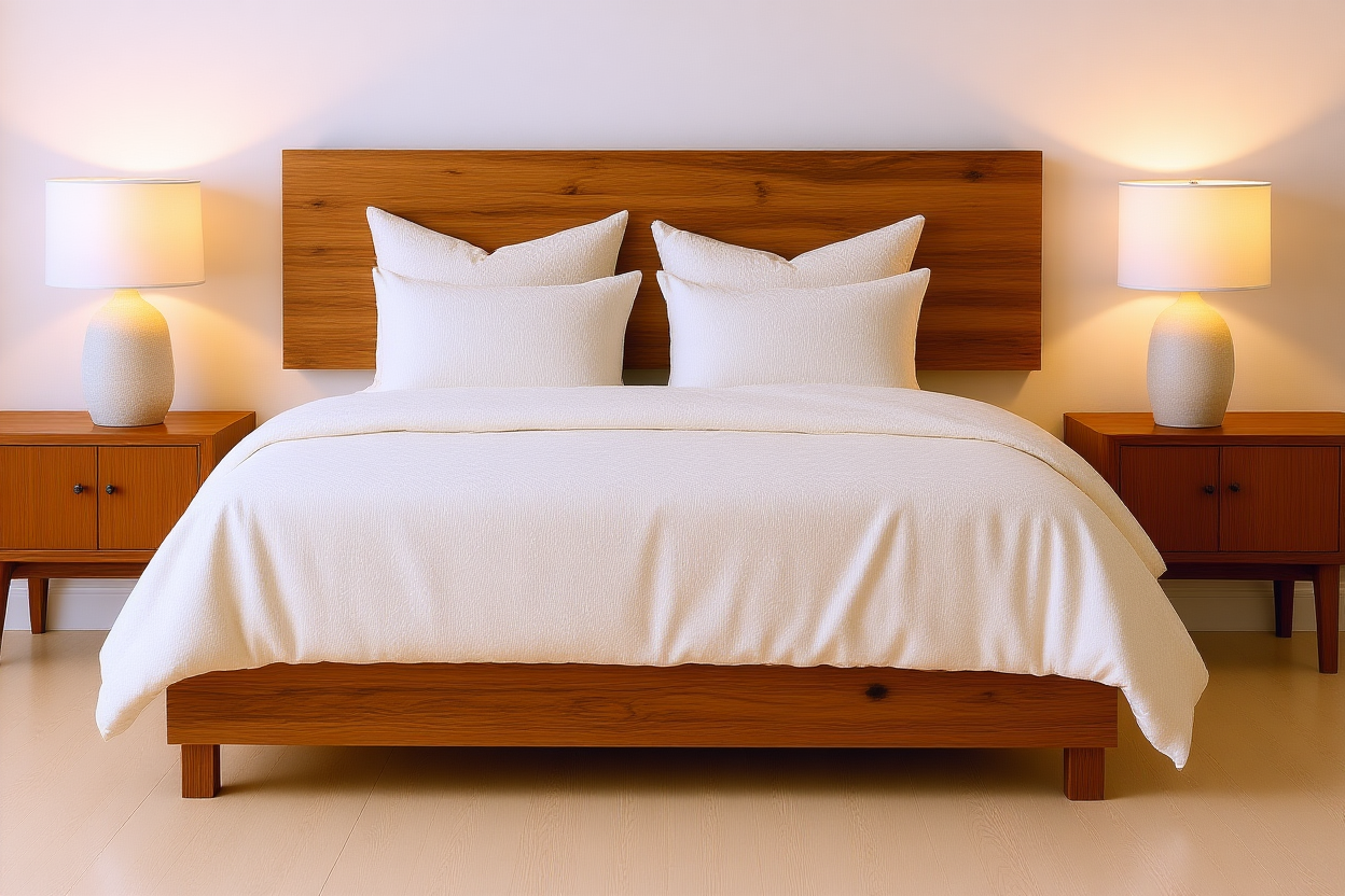 BAY (AUSSIE MADE) SOLID TIMBER BEDROOM COLLECTION - ASSORTED STAINED COLOURS - STARTING FROM $999