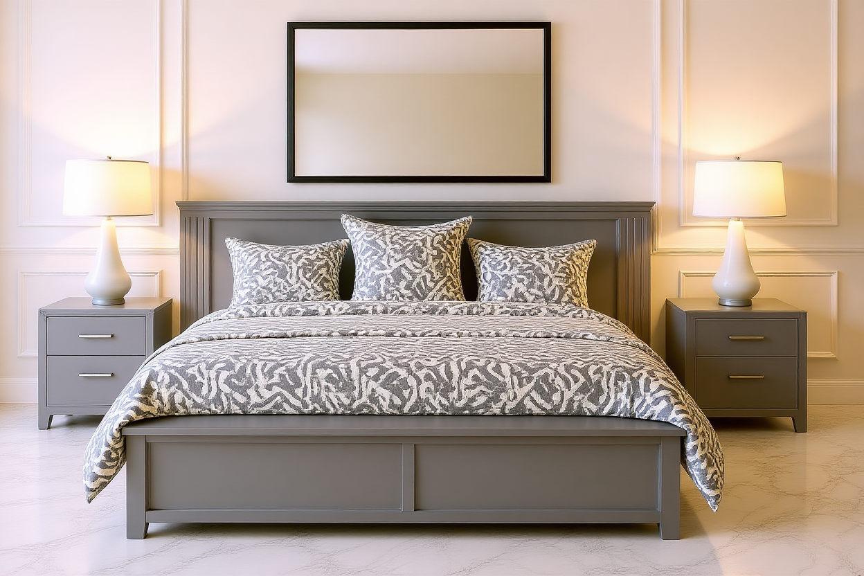 URBANITE (AUSSIE MADE) ALL TIMBER STORAGE BEDROOM WITH BLANKET STORAGE COLLECTION - ASSORTED STAINED AND PAINTED COLOURS - STARTING FROM $1699