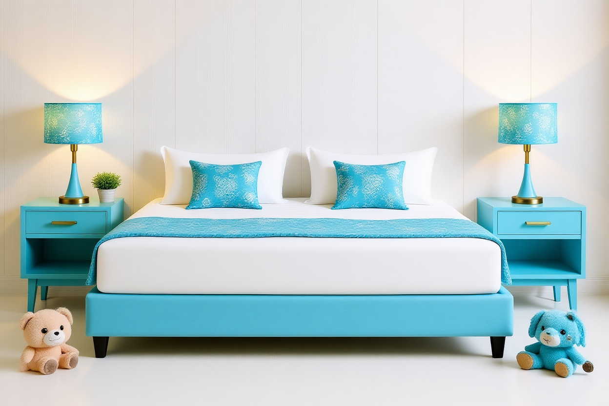 TASMAN (AUSSIE MADE) / (FW) POROS KIDS UPHOLSTERED SLIMLINE / LOW PROFILED BED BASE / - ASSORTED FABRICS AND COLOURS - STARTING FROM  $699