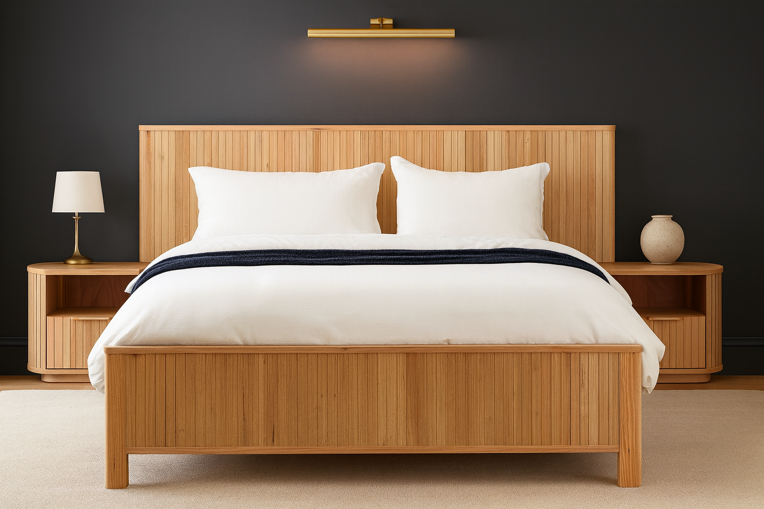 ALPHA (AUSSIE MADE) SOLID TIMBER BEDROOM COLLECTION - ASSORTED STAINED COLOURS - STARTING FROM $999