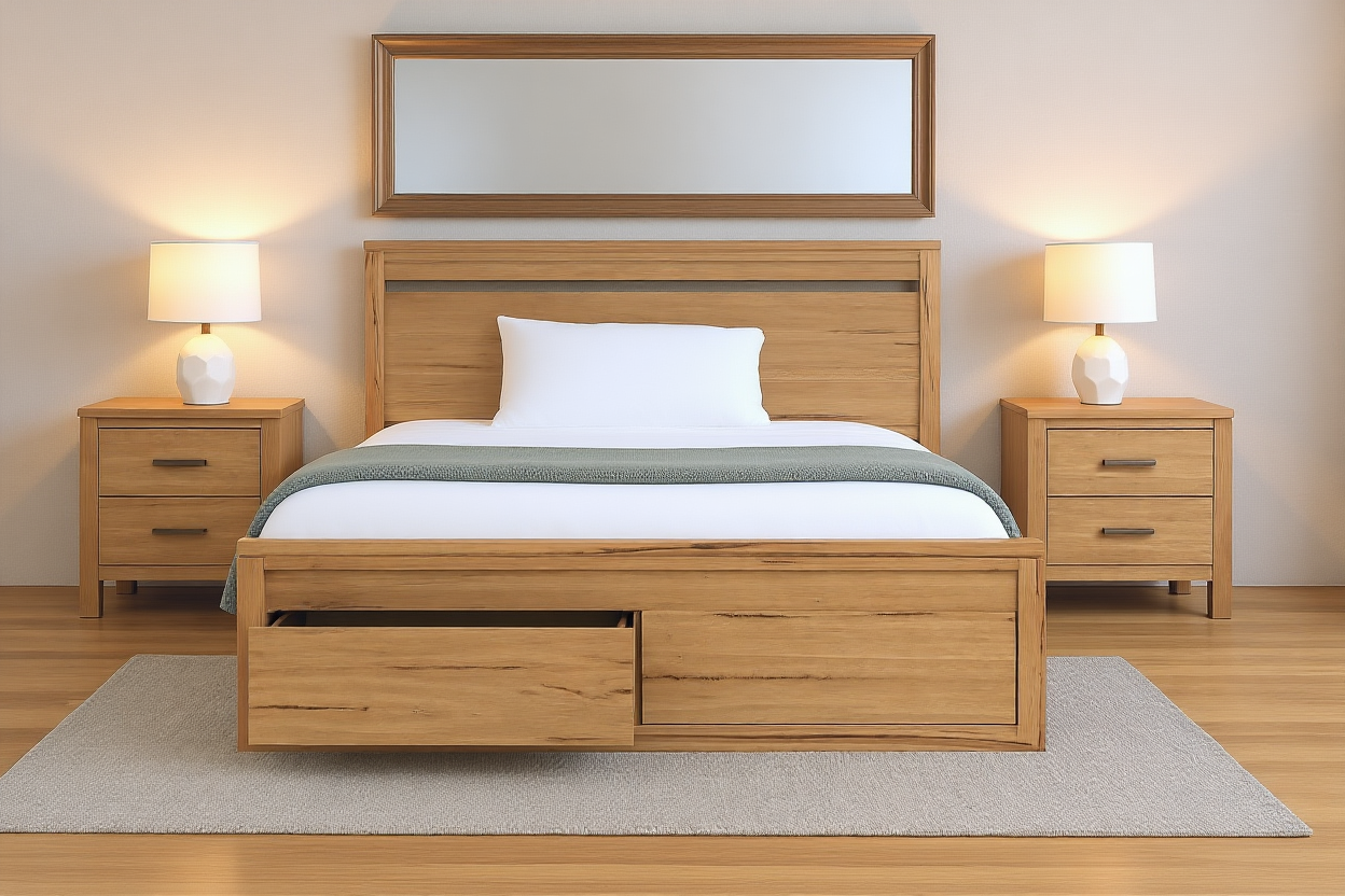 TOPPS (AUSSIE MADE) BEDROOM COLLECTION - ASSORTED STAINED COLOURS - STARTING FROM $1499