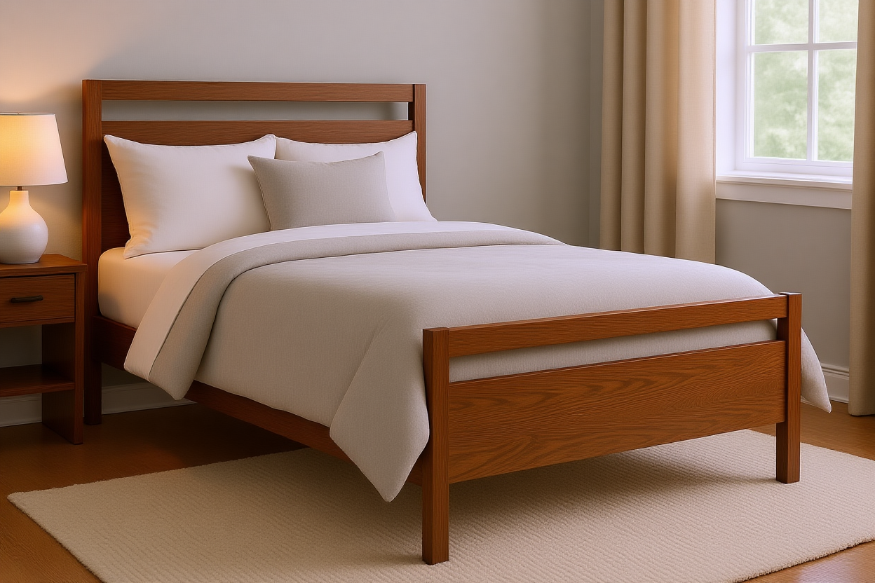 SWEDEN (AUSSIE MADE) MEDIUM FOOT END BEDROOM COLLECTION - ASSORTED STAINED COLOURS - STARTING FROM $999