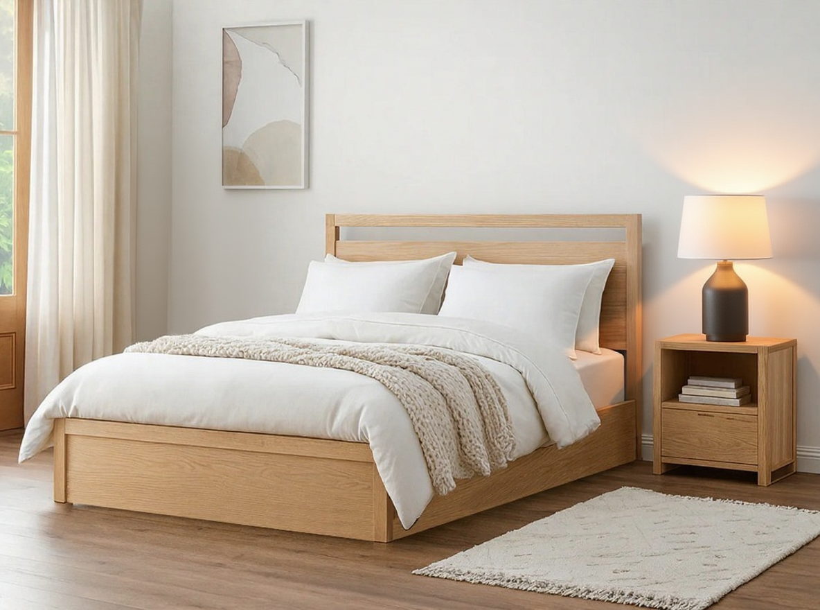 SWEDEN (AUSSIE MADE) FRONT STORAGE BEDROOM COLLECTION - ASSORTED STAINED COLOURS - STARTING FROM $999