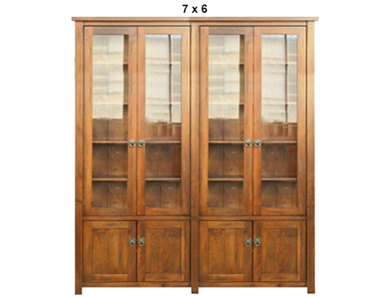 ALANZO (AUSSIE MADE) 8 DOOR LIBRARY UNIT COLLECTION - ASSORTED STAINED COLOURS - STARTING FROM $2399
