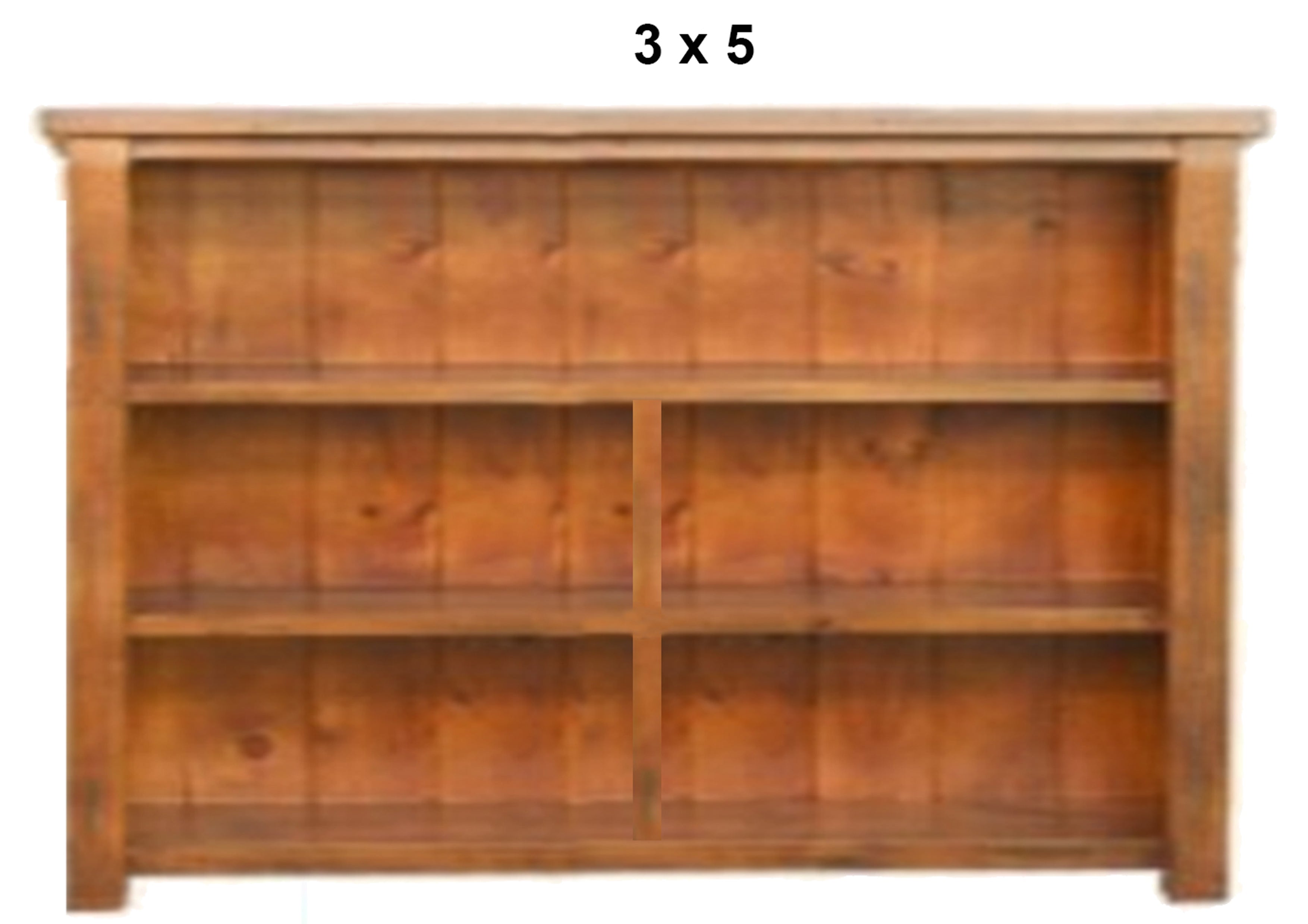 ALANZO (AUSSIE MADE) LOWLINE BOOKCASE WITH WIDE T&G BACKING COLLECTION - ASSORTED STAINED COLOURS - STARTING FROM $499