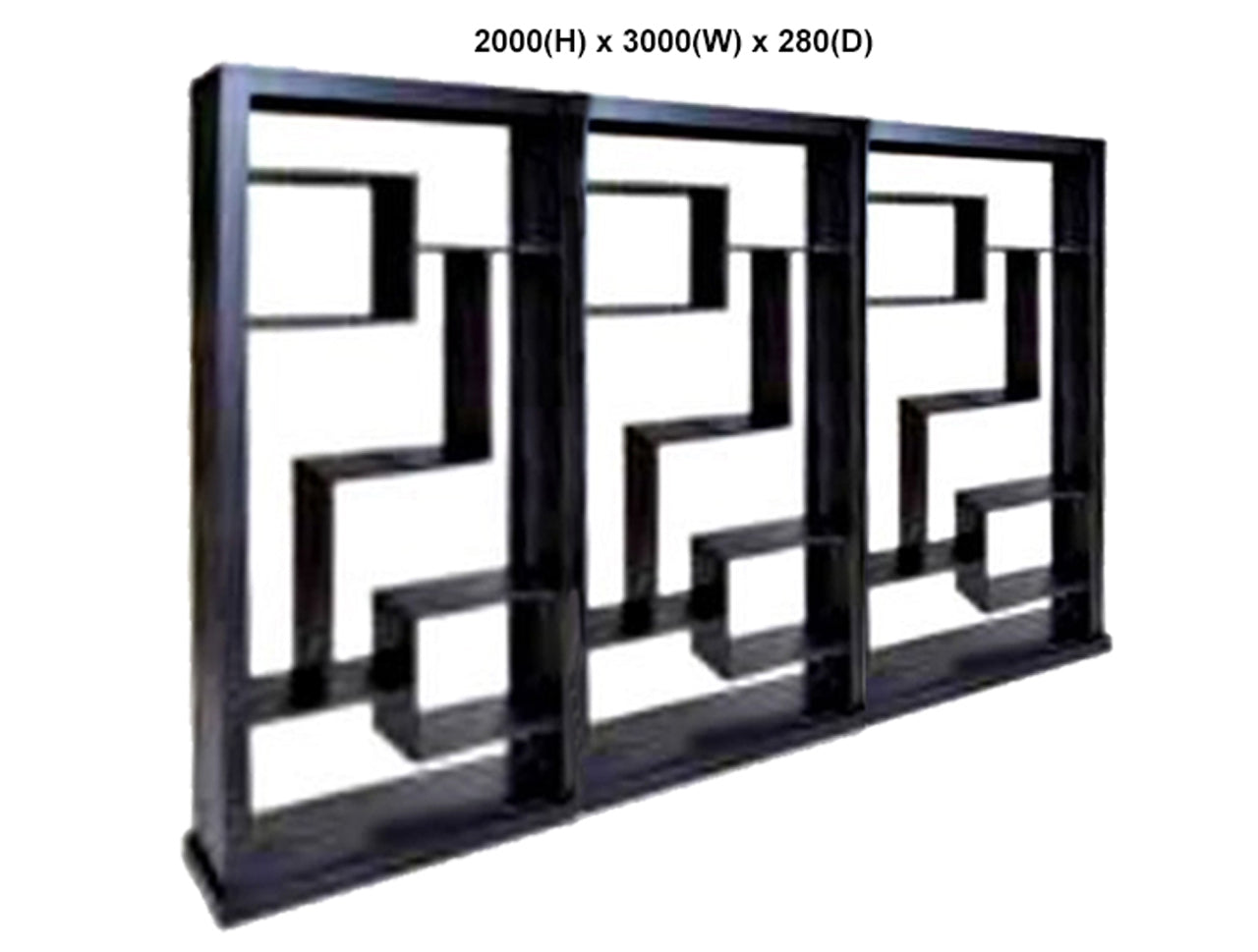 ALEX (AUSSIE MADE) BOOKCASE / ROOM DIVIDER + 18 SPACES - 2000(H) X 3000(W) - ASSORTED STAINED COLOURS