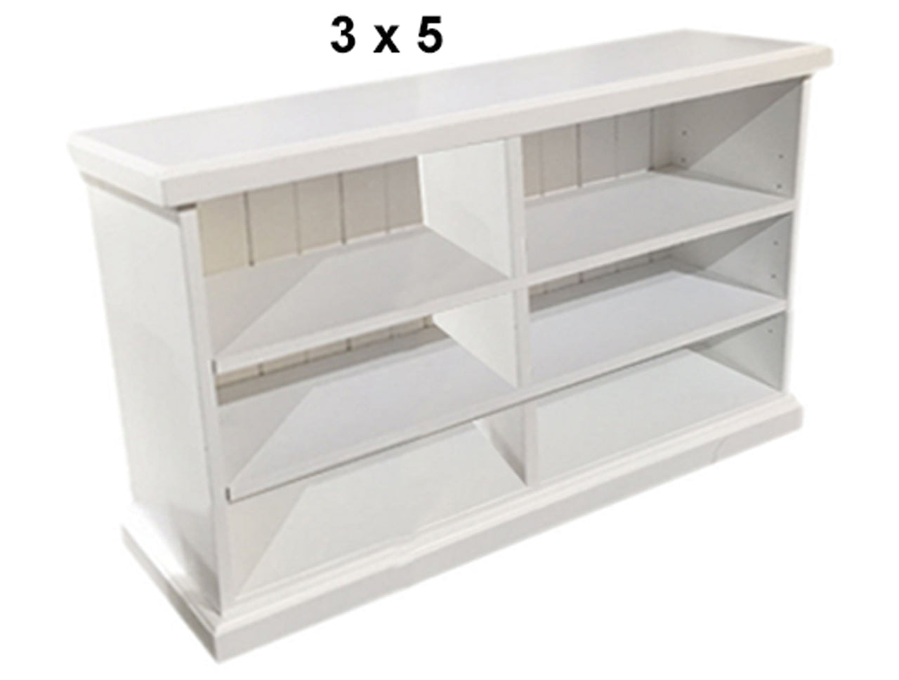 ALEXIA (AUSSIE MADE) LOWLINE BOOKCASE COLLECTION  - ASSORTED PAINTED COLOURS - STARTING FROM $499