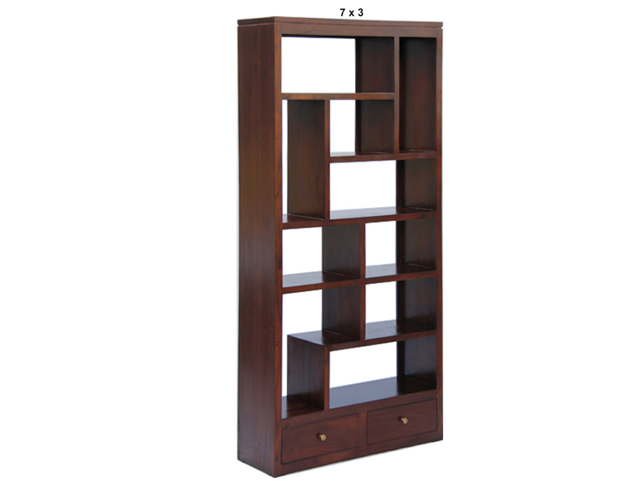 AMSTERDAM (AUSSIE MADE) 10 CUB SHELF WITH 2 DRAWERS ROOM DIVIDER COLLECTION - ASSORTED STAINED COLOURS - STARTING FROM $1199