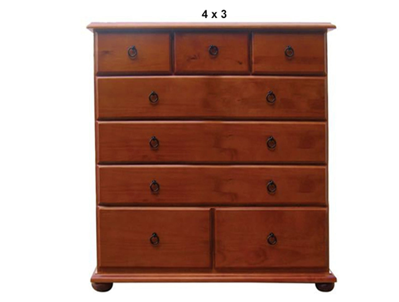 ANNA (AUSSIE MADE) LARGE CHEST WITH BUN FEET COLLECTION - ASSORTED STAINED COLOURS - STARTING FROM $1099