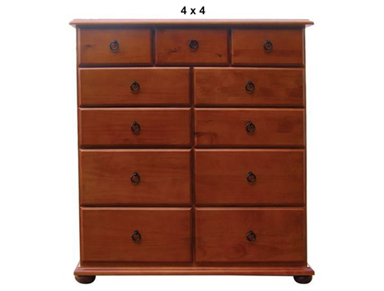 ANNA (AUSSIE MADE) LARGE CHEST WITH BUN FEET COLLECTION - ASSORTED STAINED COLOURS - STARTING FROM $1099