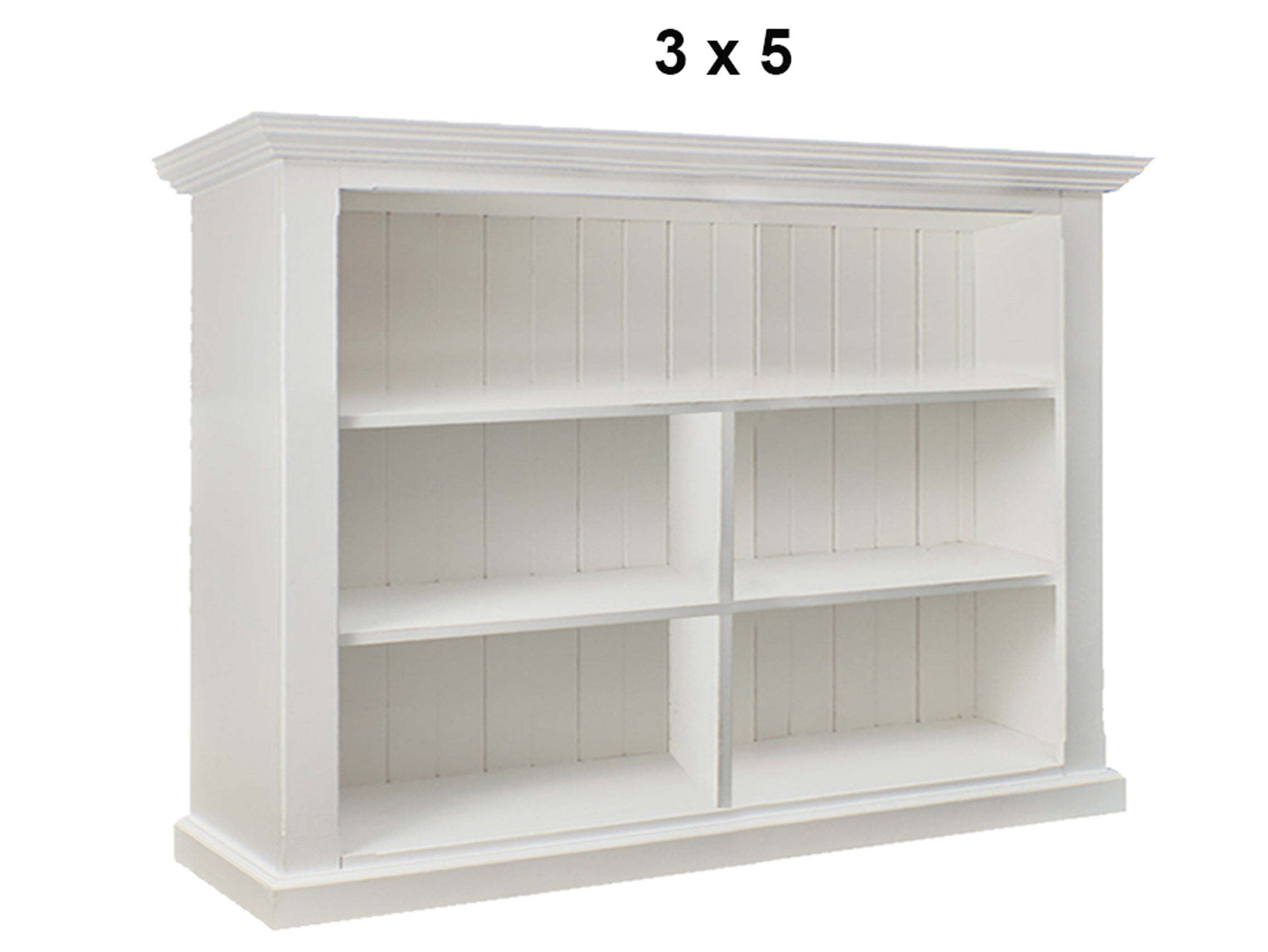 ANTALYA (AUSSIE MADE) TRIPLE TOP LOWLINE BOOKCASE COLLECTION - ASSORTED PAINTED COLOURS - STARTING FROM $599