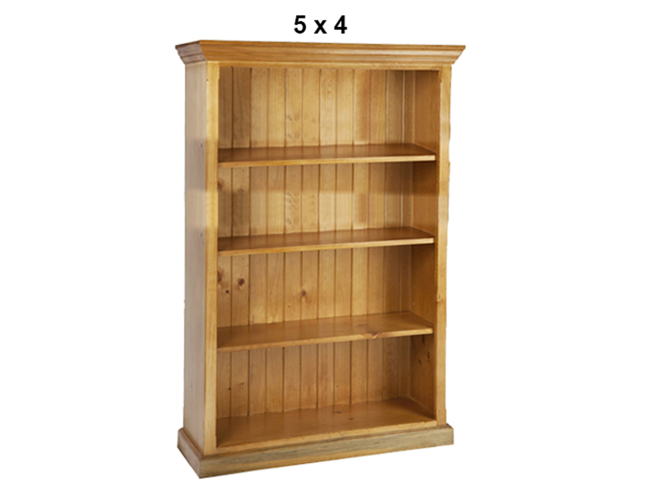 ANTALYA (AUSSIE MADE) TRIPLE TOP STANDARD LOWLINE BOOKCASE COLLECTION - ASSORTED STAINED COLOURS - STARTING FROM $399