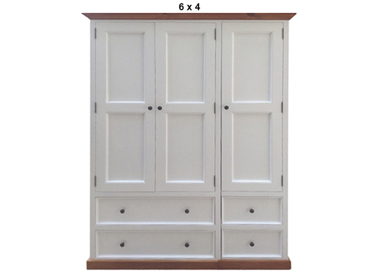 ANZAC (AUSSIE MADE) 3 SECTION MIRROR WARDROBE COLLECTION - ASSORTED PAINTED / STAINED COLOURS - STARTING FROM $1799
