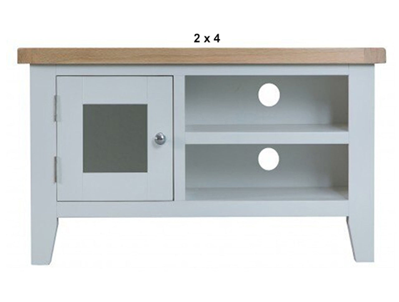 ARBETTA (AUSSIE MADE) TV UNIT WITH 1 DOOR / 2 COMPONENT SPACES COLLECTION - ASSORTED PAINTED / STAINED COLOURS - STARTING FROM $749