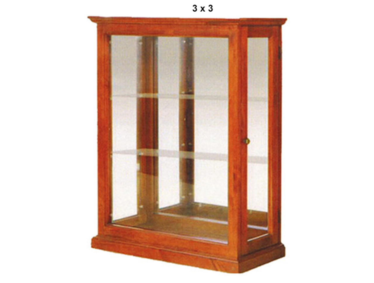 AVA (AUSSIE MADE) CRYSTAL LOWLINE DISPLAY WITH SIDES DOORS AND MIRRORED BACK CABINET COLLECTION - ASSORTED STAINED COLOURS - STARTING FROM $1299