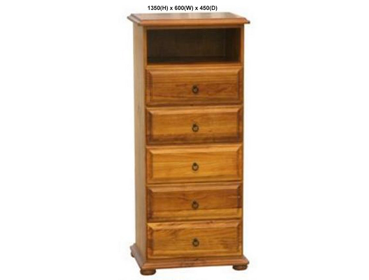 AVONDALE (AUSSIE MADE) LINGERIE CHEST WITH VIDEO SHELF COLLECTION - ASSORTED STAINED COLOURS - STARTING FROM $699