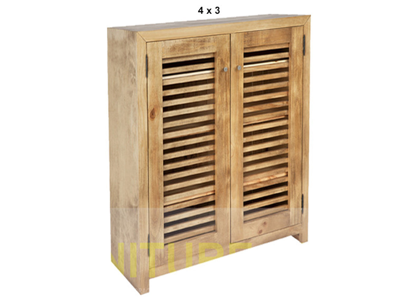 BANDY (AUSSIE MADE) SHOE CABINET WITH 2 LATTICE DOORS COLLECTION - ASSORTED STAINED COLOURS - STARTING FROM $599