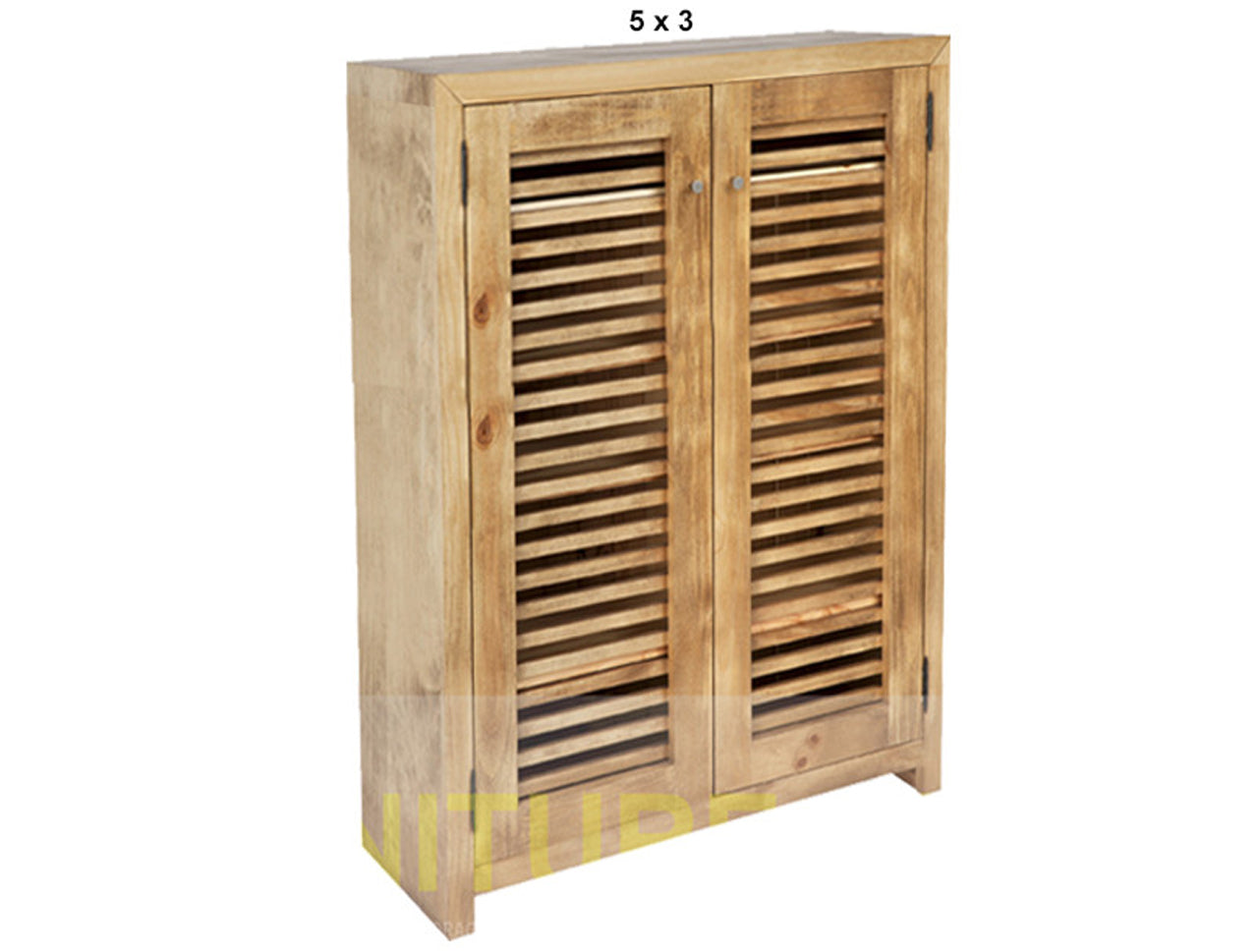 BANDY (AUSSIE MADE) SHOE CABINET WITH 2 LATTICE DOORS COLLECTION - ASSORTED STAINED COLOURS - STARTING FROM $599