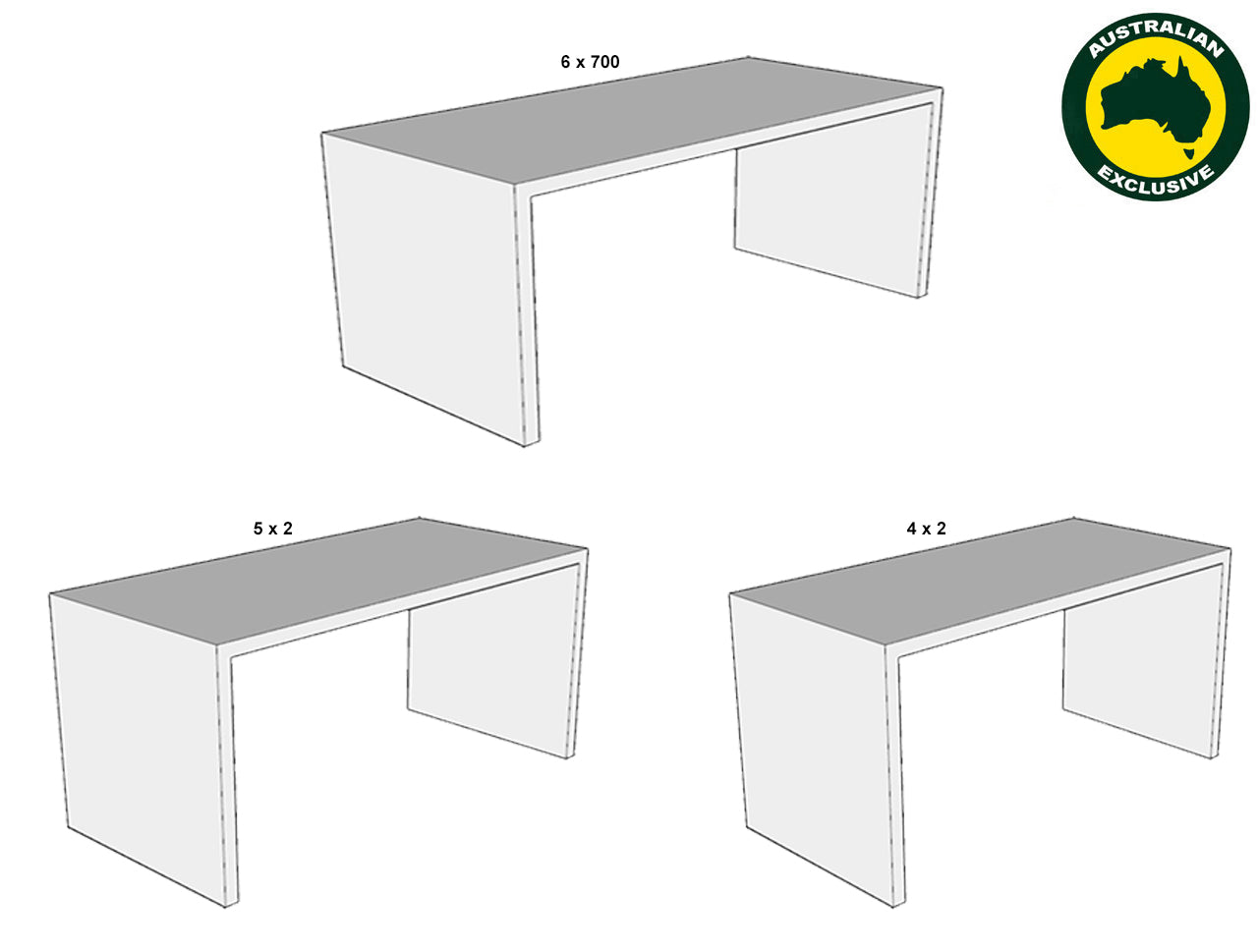 BOLLALEE (AUSSIE MADE) DESK COLLECTION - ASSORTED STAINED COLOURS - STARTING FROM $699