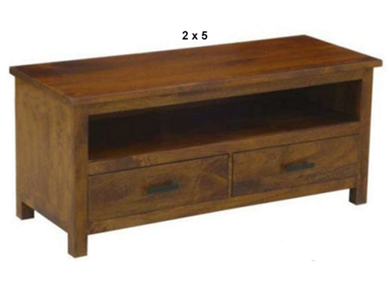 BRONTE (AUSSIE MADE) 2 DRAWER TV UNIT COLLECTION - ASSORTED STAINED COLOURS - STARTING FROM $699