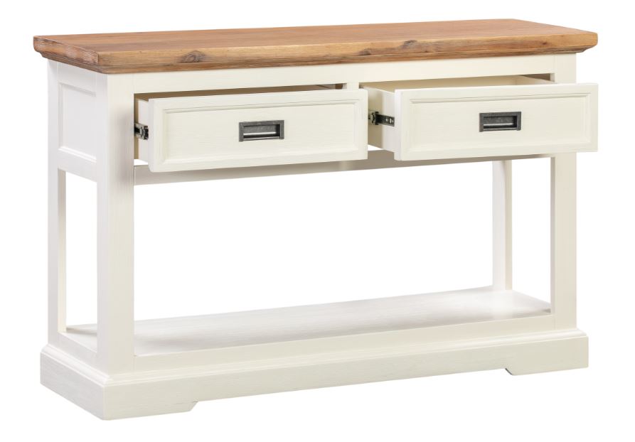 BALMAIN (AUSSIE MADE) CONSOLE TABLE WITH 2 DRAWERS - ASSORTED PAINTED COLOURS OR TWO TONE