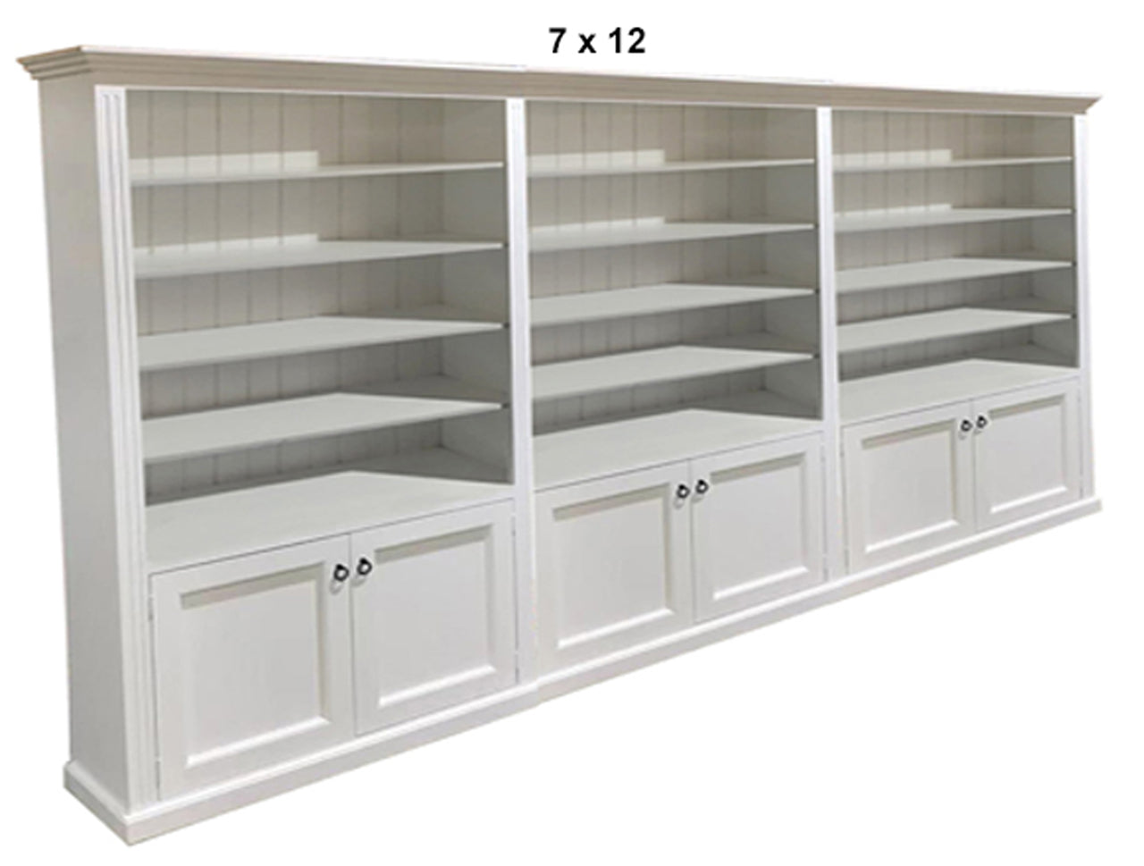 BAYSIDE (AUSSIE MADE) 6 DOOR BOOKCASE PIGEON PAIRED (4 SECTIONS) COLLECTION - ASSORTED PAINTED COLOURS - STARTING FROM $3699