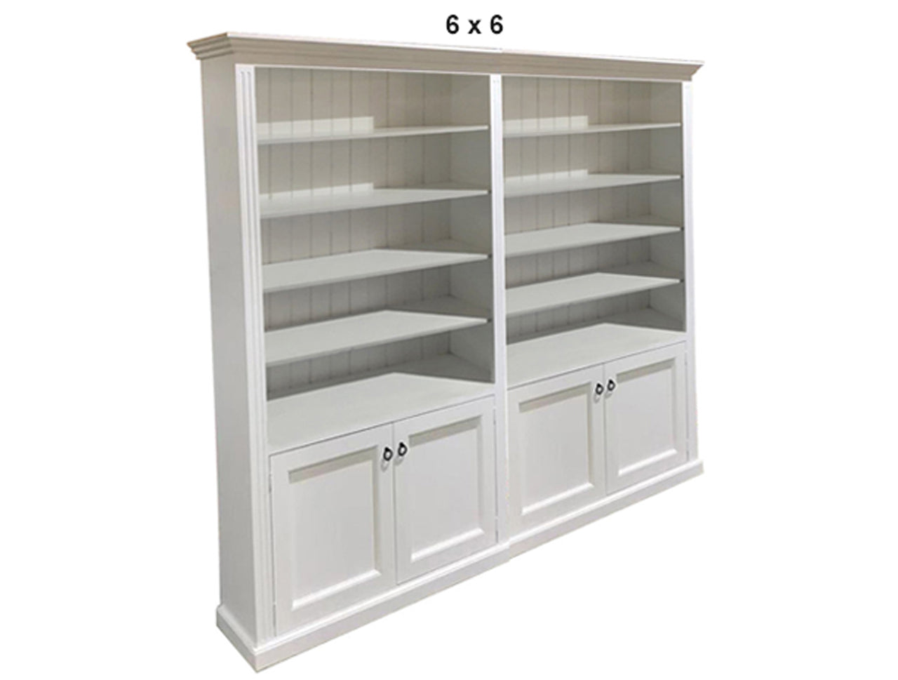 BAYSIDE (AUSSIE MADE) 4 DOOR LIBRARY UNIT PIGEON PAIRED (3 SECTIONS) COLLECTION - ASSORTED PAINTED COLOURS - STARTING FROM $2499