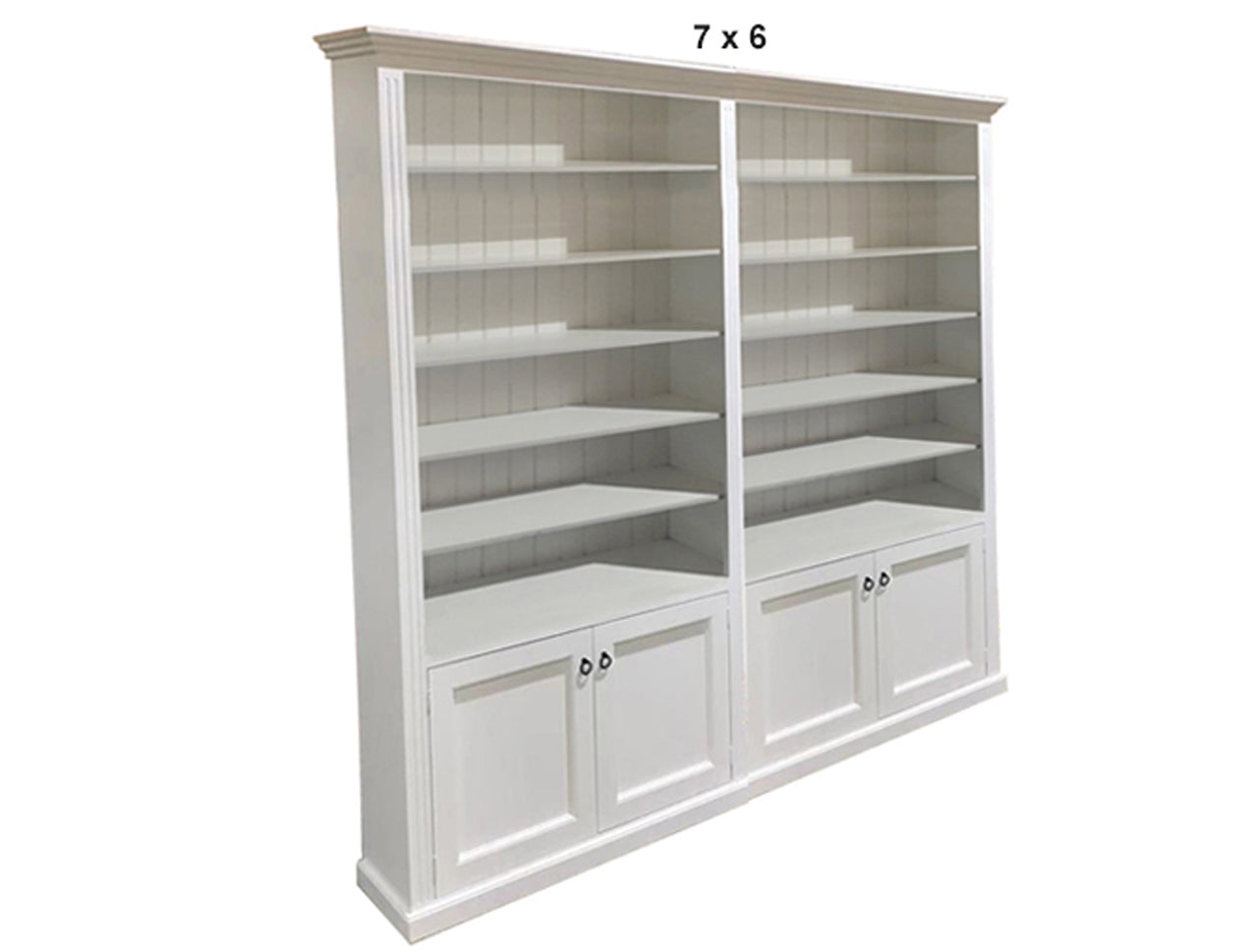 BAYSIDE (AUSSIE MADE) 4 DOOR LIBRARY UNIT PIGEON PAIRED (3 SECTIONS) COLLECTION - ASSORTED PAINTED COLOURS - STARTING FROM $2499