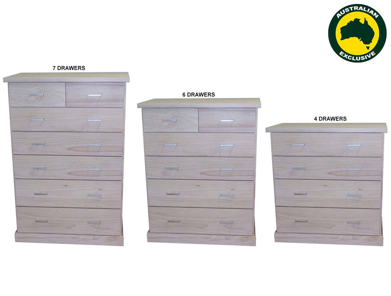 BAYSIDE (AUSSIE MADE) TALLBOY COLLECTION - ASSORTED STAINED COLOURS - STARTING FROM $899