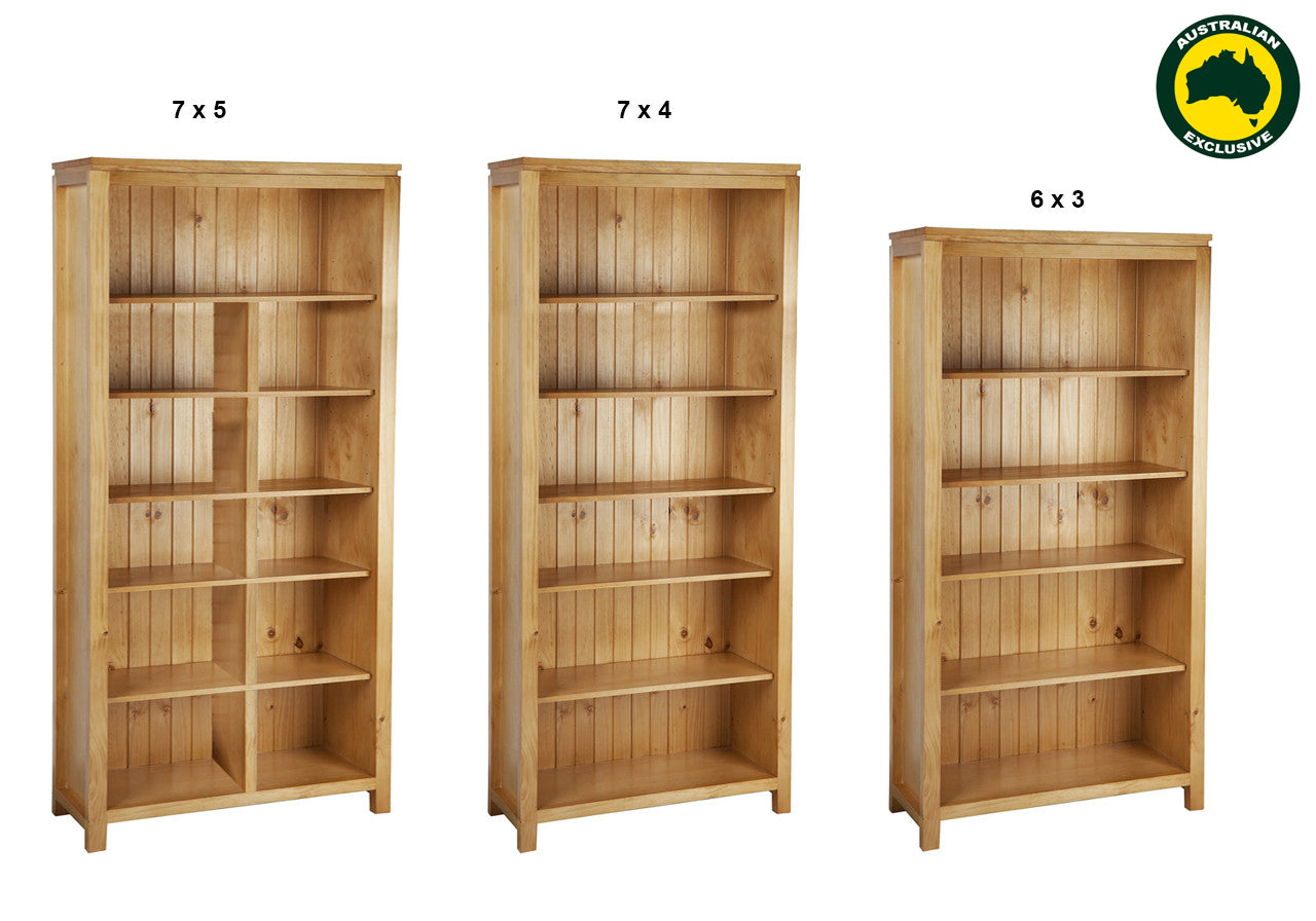 CALISTOGA (AUSSIE MADE) HIGHLINE BOOKCASE COLLECTION - ASSORTED COLOURS - STARTING FROM $599
