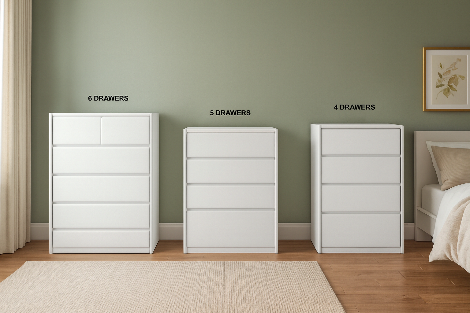 AVALON (AUSSIE MADE) BEDROOM COLLECTION - ASSORTED PAINTED COLOURS