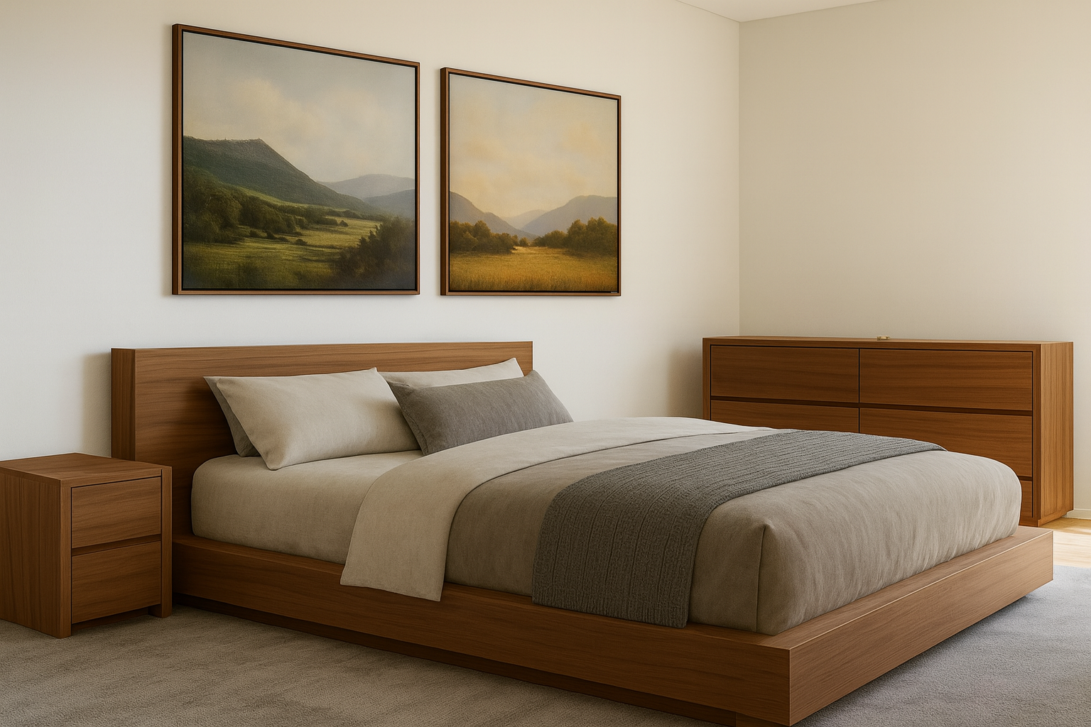 AVALON (AUSSIE MADE) SOLID TIMBER BEDROOM COLLECTION - ASSORTED STAINED COLOURS