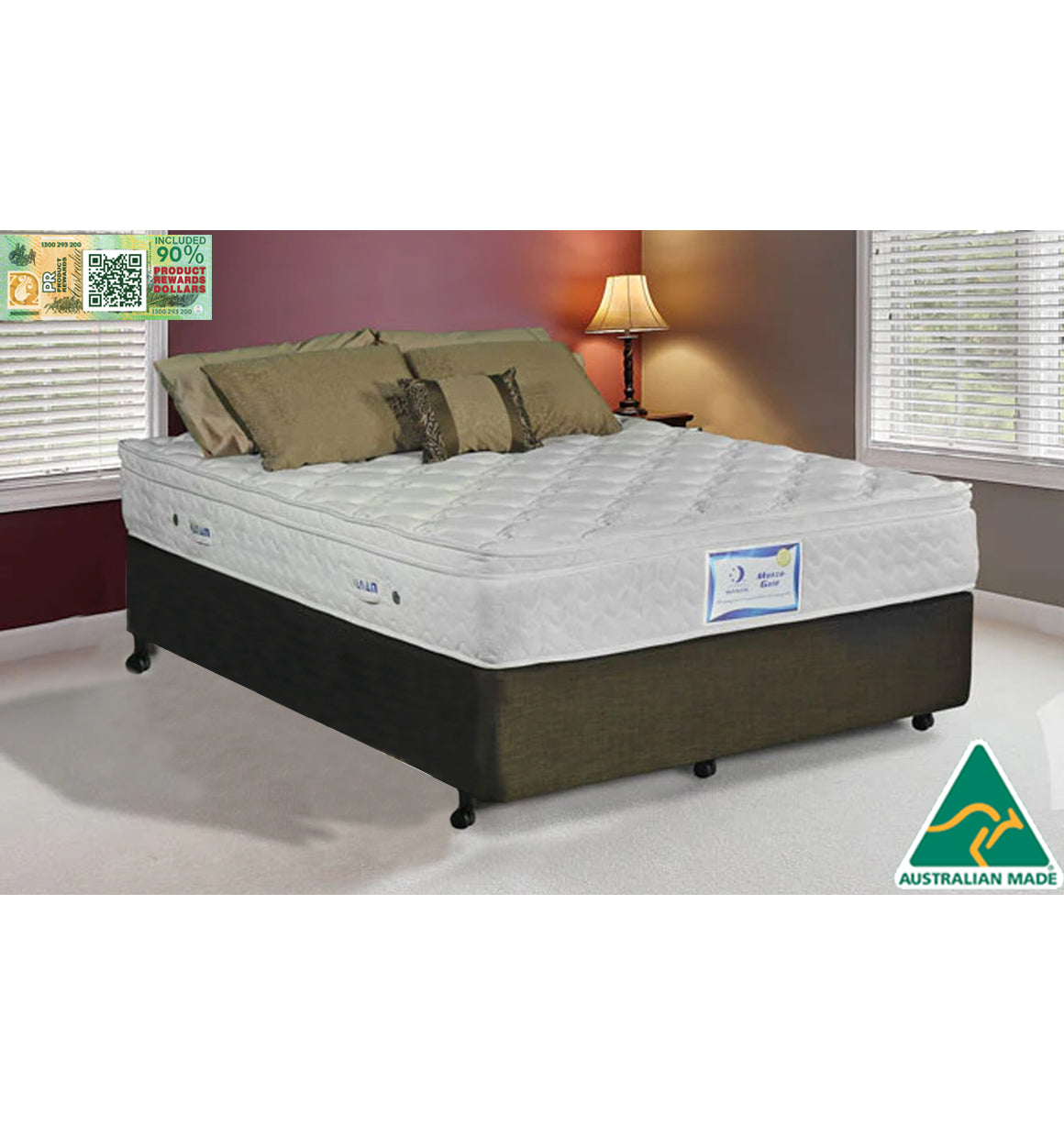 (AMF) CLASSIC / (FW) CROWN (AUSSIE MADE) - BOSTON 10" ENSEMBLE BASE - ASSORTED FABRICS & COLOURS - STARTING from $299