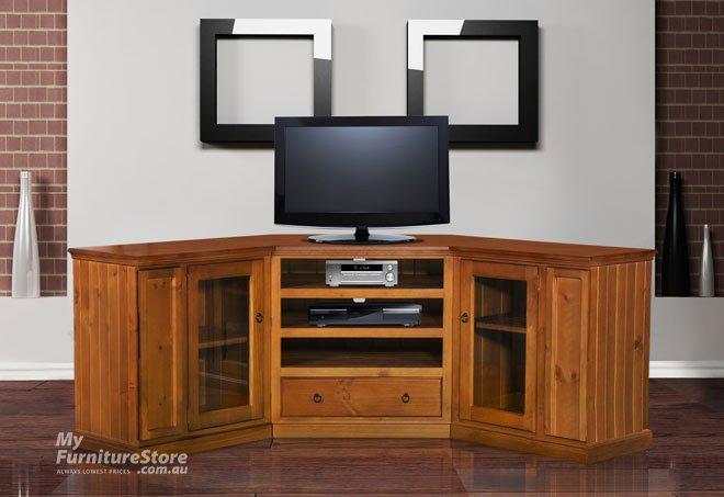 MOSAIC (AUSSIE MADE) 3 PIECE CORNER TV ENTERTAINMENT UNIT - 860(H) x 1780(W) - ASSORTED COLOURS