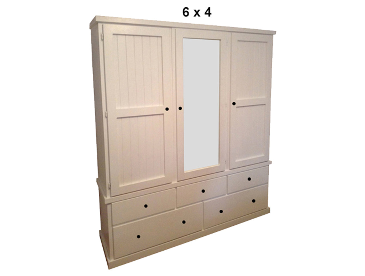 URBAN (AUSSIE MADE) FLAT TOP WITH 3 DOORS & 5 DRAWERS 5 SECTION WARDROBE COLLECTION - ASSORTED PAINTED COLOURS - STARTING FROM $2099